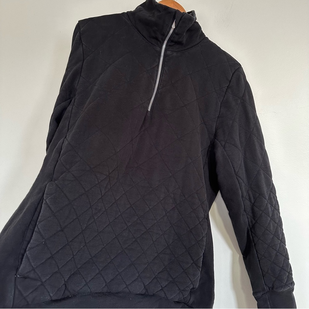 Lululemon Women's Forever Warm Quilted Quarter Zip Pullover Sweatshirt Size 10 - Picture 6 of 15